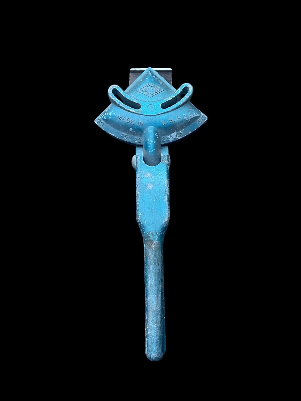 Vintage Blue Metal Home Accent Handle